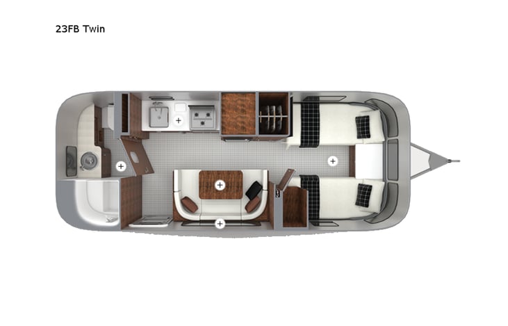 Representative floor plan provided by a trusted RVshare partner.