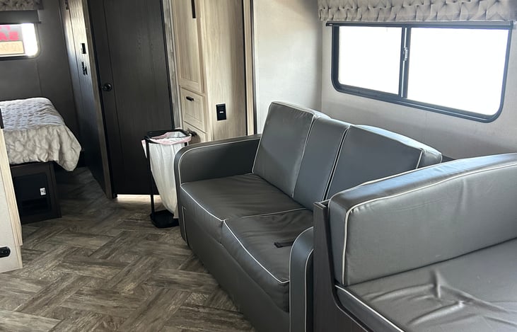 Couch - folds down to a bed most suitable for children