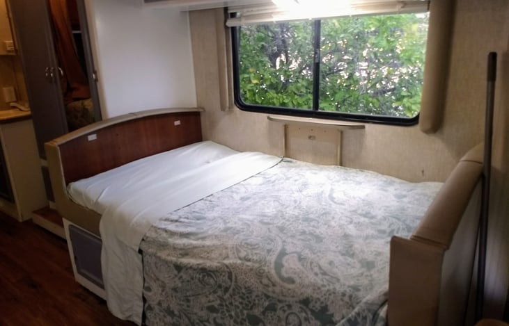 Table converted for sleeping