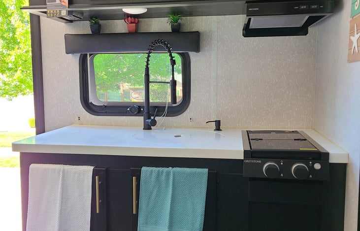 2 gas range
dish towels included.