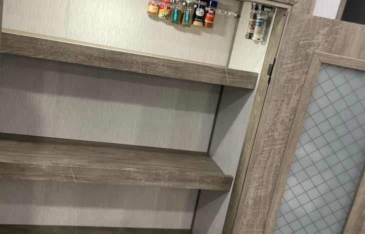 Large pantry with starter seasonings