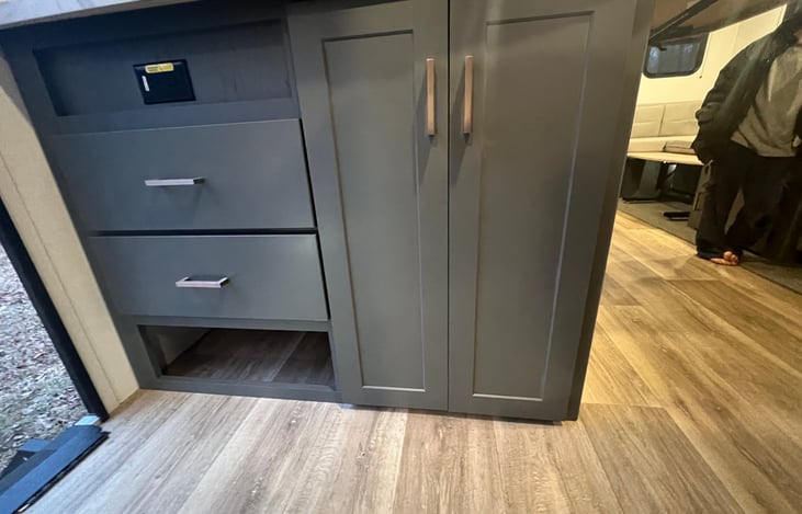 Storage and shoe storage space