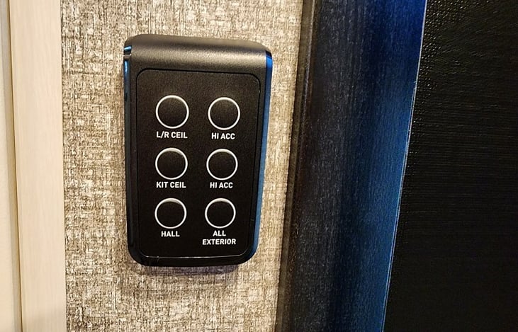 Multiple whole RV remote controlled lights.