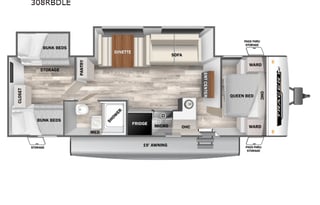 2025 Prime Time RV Tracer 308BRDLE