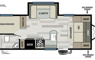 2018 Forest River RV Wildwood X-Lite 221BHXL