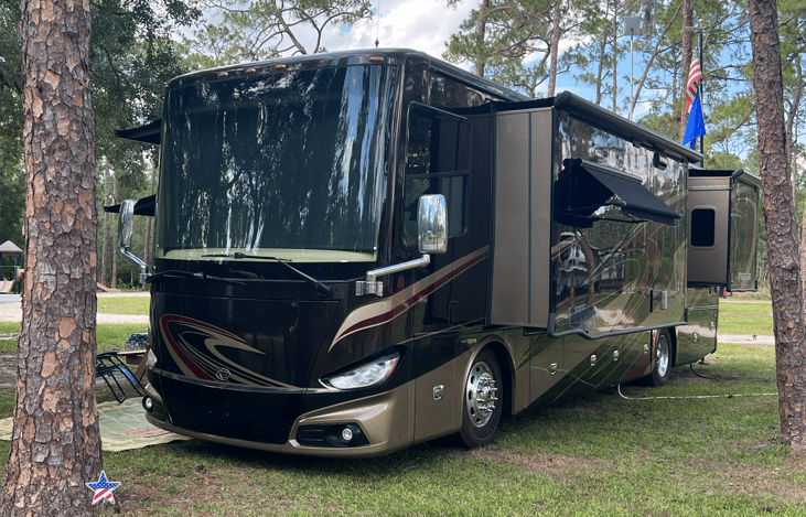 With 2 slide outs on the driver's side, is an RV designed to fit in more State Parks than larger RVs, offering both enhanced living space and greater accessibility for outdoor adventure