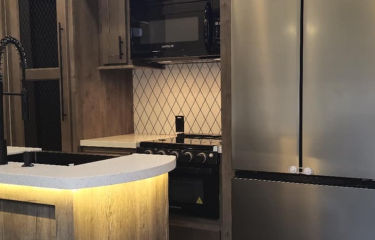 Full size Fridge and Island