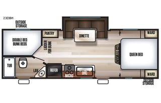 2018 Forest River RV Cherokee Grey Wolf 23DBH