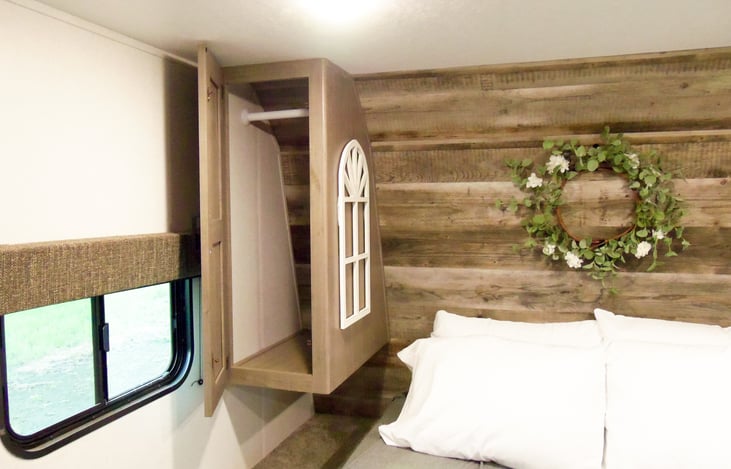 you have your own closet on both sides and a tiny window to stick your head out of and scare passerby's