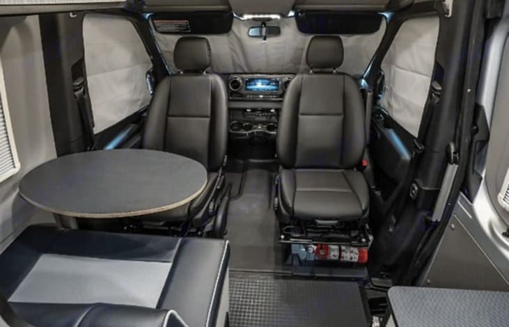 Spacious seating for 3+ make dinner with friends or cards convenient even in a Seattle rain shower.
