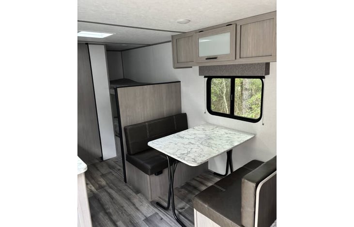 Table (that makes into a bed) and bunk beds