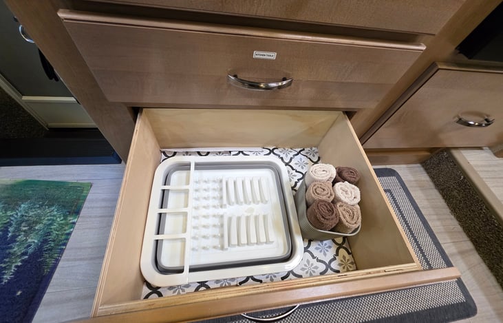 Dish drying rack and wash clothes