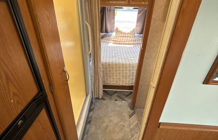 hallway to private bedroom.