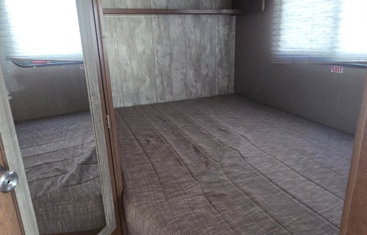Rear Bedroom: Rear bed tucked into its own corner for privacy.