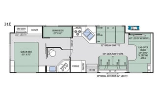 2017 Thor Four Winds 31E – Sleeps 10 Bunkhouse