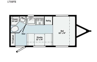 2021 Winnebago Micro Mini 1708FB