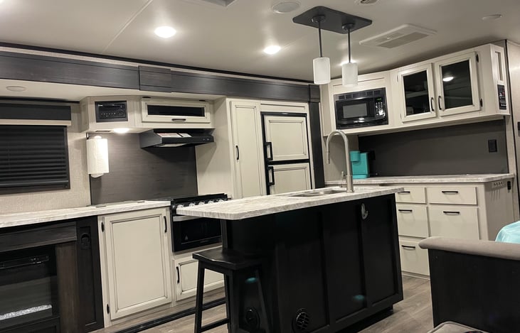 KItchen with Farmhouse white decor