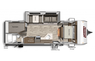 2021 Dutchmen RV Coleman Lantern Series 263BHWE