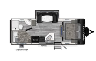 2023 Heartland North Trail 24BHS Bunk house