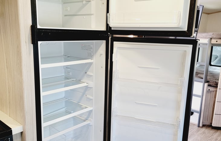 Refrigerator and freezer.