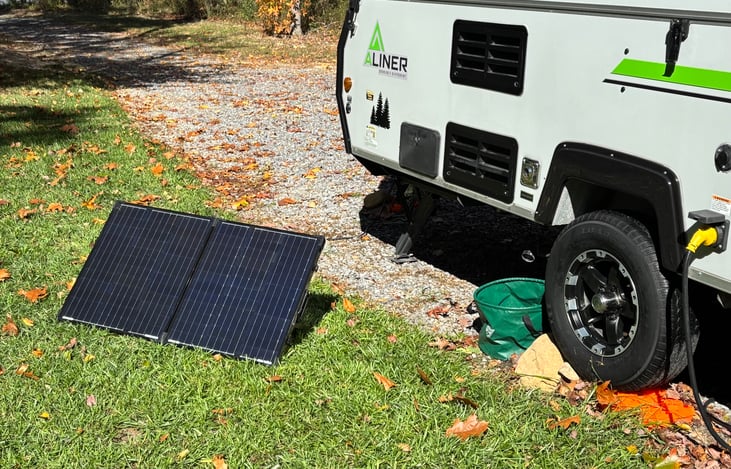 100 watt solar panel to help prolong battery