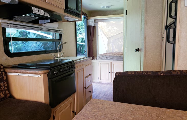 Looking at entry area