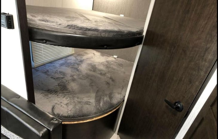 Double Size Bunk Beds comes with extra thick mattress toppers for added comfort.