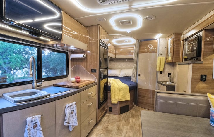 Interior towards back