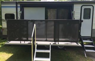 Walk off deck, well stocked, delivered only.