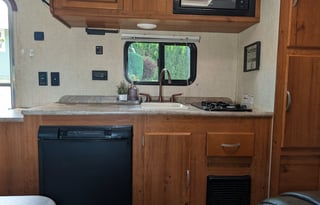 Tow-Friendly, Lightweight trailer with bunks!