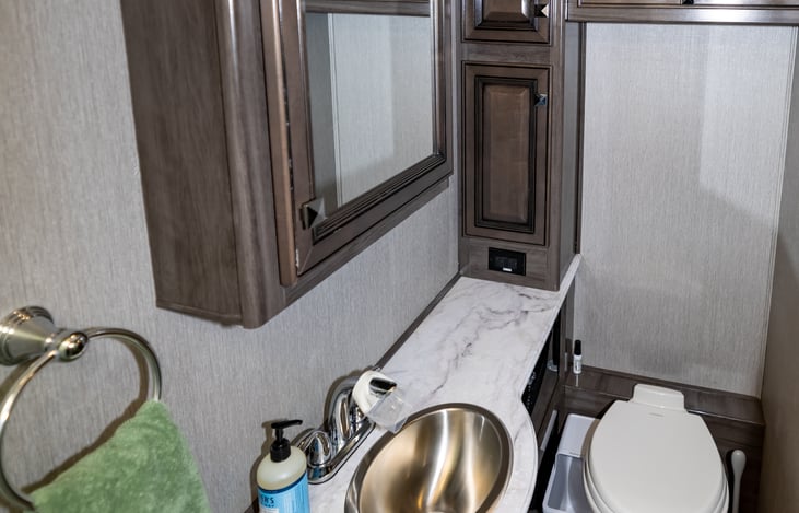 Bathroom in the master bedroom
