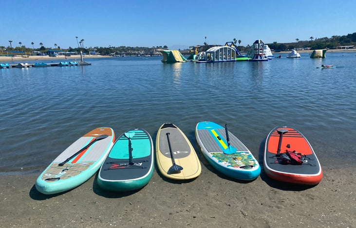 Inflatable paddle boards available to rent!