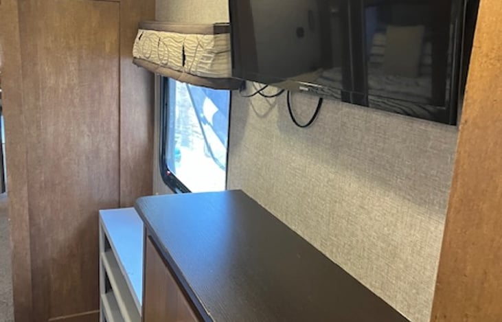 TV in master bedroom.