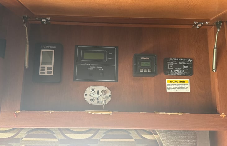 Control station located above the main door.