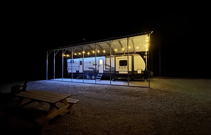 Automatic lighting during night. Comes on at dusk and off at dawn.