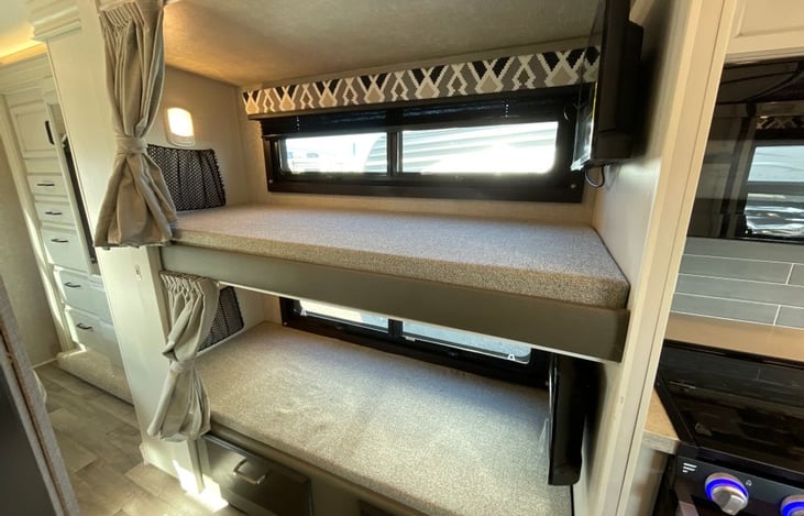 Bunkbeds with smart TVs