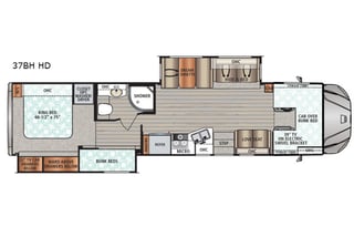 2017 Dynamax Force HD Super C with Bunk House