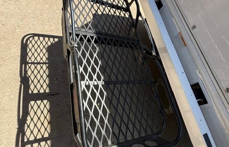 Rear storage rack available for even more storage! This does extend the camper past 30 feet.
