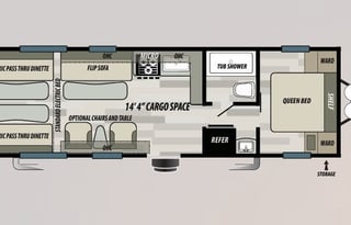 Toy hauler 2020 Forest River RV Stealth FQ2514