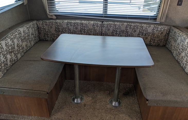 U-SHAPED TABLE FOLDS DOWN TO FULL SIZE BED