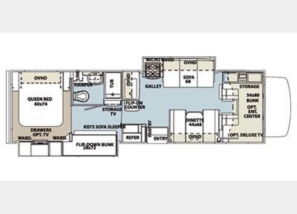 Class C Motor Home rentals in Yellow Springs