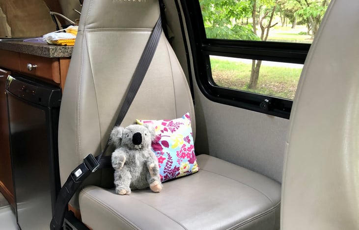 Second-row seat - note that these do not recline.