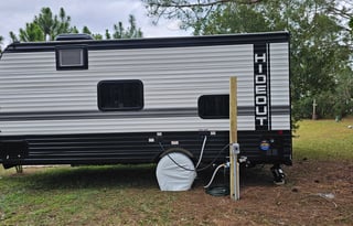 New 2025 RV Stationary. Rural area.