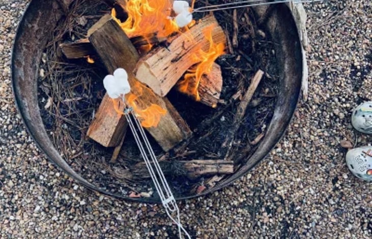 Enjoying some more of the s'mores kit!