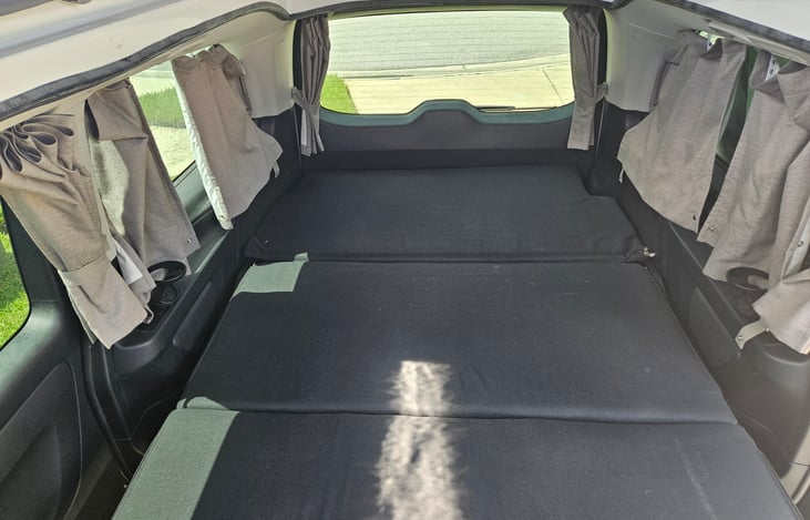 Top raised facing rear.