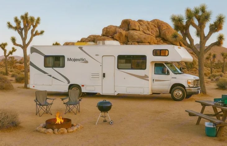 Park, relax, and enjoy the outdoors — this event ready RV is perfect for festivals, family trips, or glamping escapes