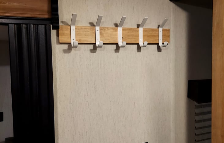 extra coat hooks in living room