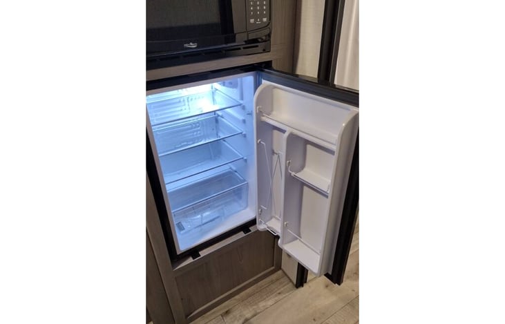 mini fridge is electric only works when you have power.