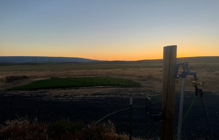 On property RV site. Facing a West.