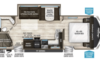 IMAGINE-2 Pvt Queen Master, Bunks, Dinette & Sofa